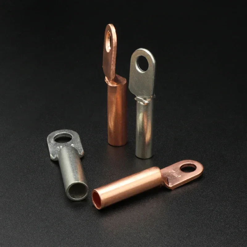 Wire Crimp Connector Car Auto Copper Terminal Block DT-10/16/25/35/50 Battery Cable Crimp Terminals Soldered Copper Crimp Lugs