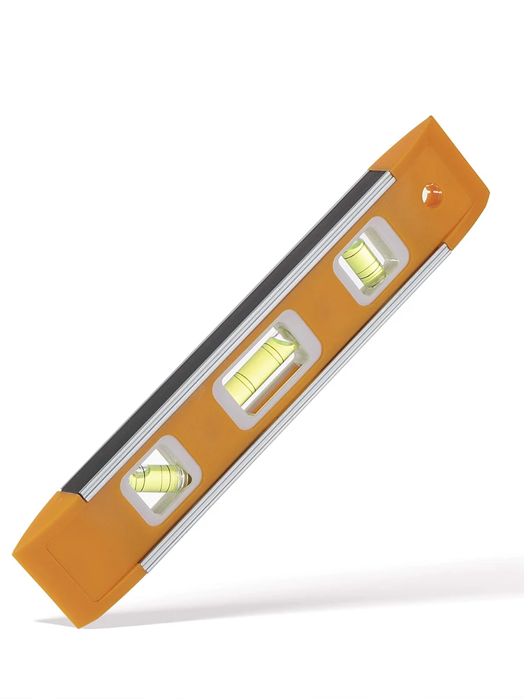 WEELEE 9-Zoll-Torpedowasserwaage, magnetische Boxwaage mit 45 ° /90 ° /180 ° Blasen, stoßfestes Wasserwaage-Werkzeug zum Messen – Detail 7