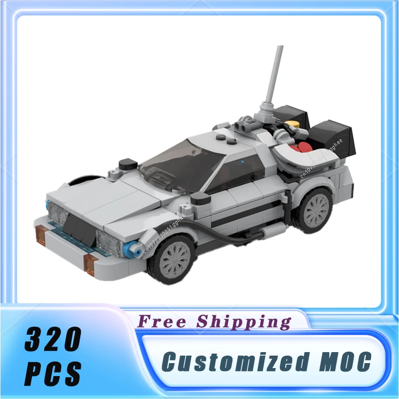 

Классический автомобиль MOC 8 Stud Wide 1985 DMC DeLorean Time Machine строительные блоки сборные модели наборы детские игрушки подарки