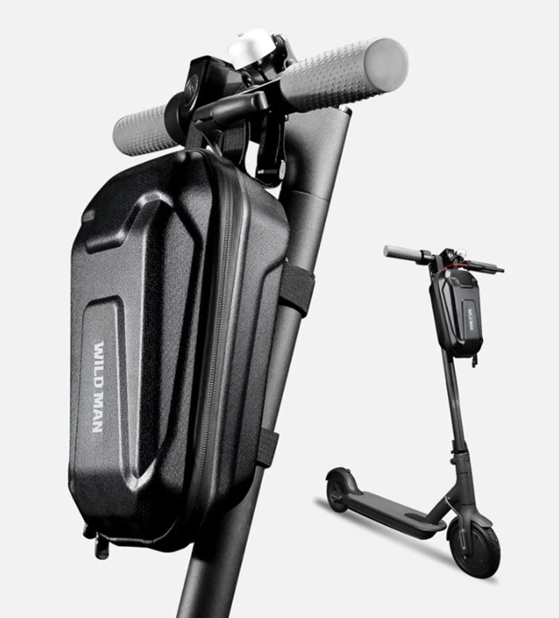 

WILD MAN Hard Shell Водонепроницаемая сумка для хранения электрического скутера Электрический складной велосипед Балансир Передняя подвесная сумка Сумка на руль
