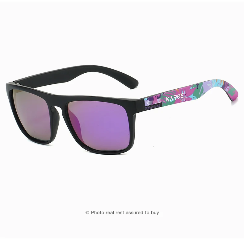 KAROS Polarisierte Sonnenbrille für Herren/Damen, Camo-Rahmen, UV400-Schutz zum Fahren, Angeln, Radfahren – Detail 14