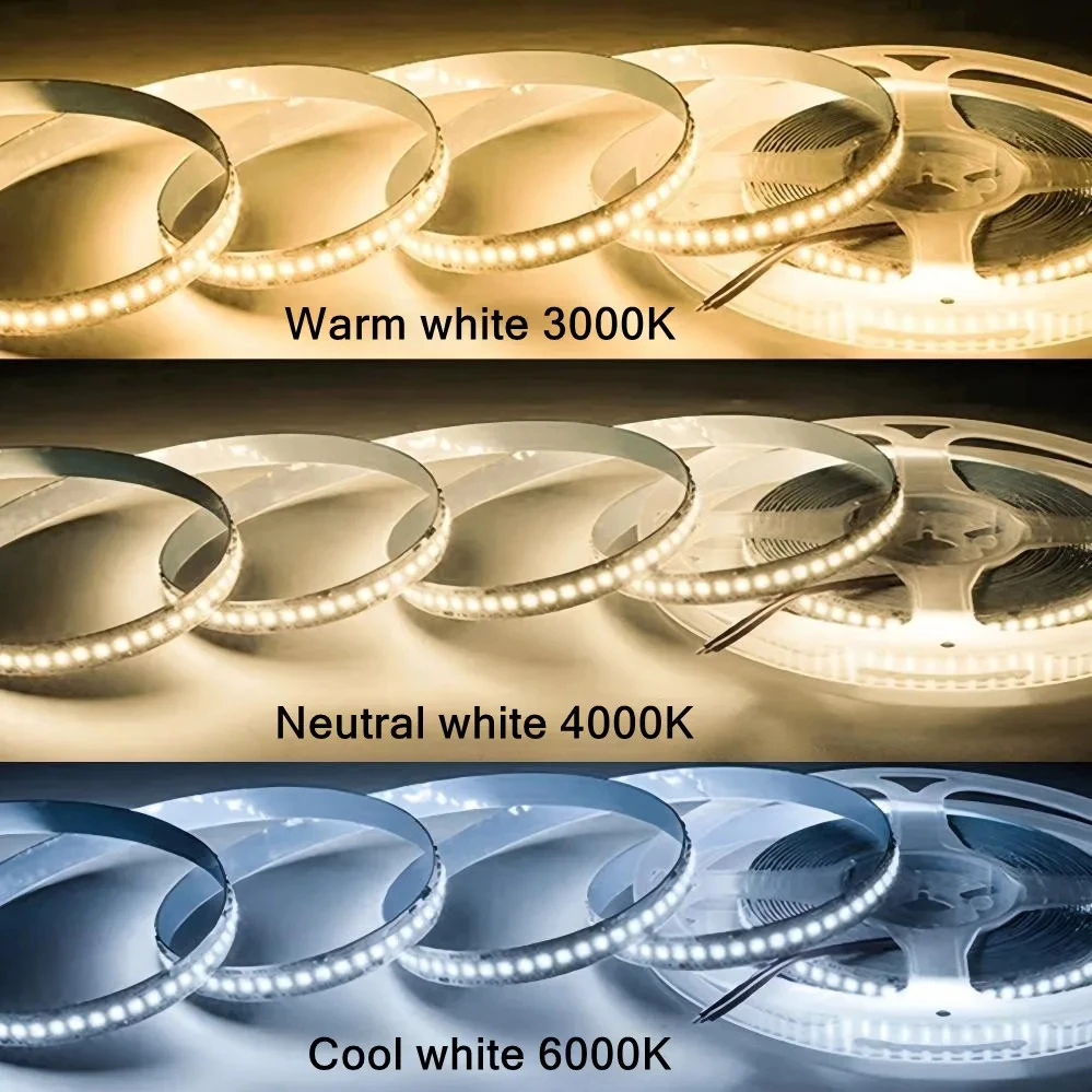 4mm Ultra Thin LED Strip Light 120 LEDs/m 12V 2835 SMD Flexible LED Tape Light High Brightness Ribbon for Indoor Home Lighting