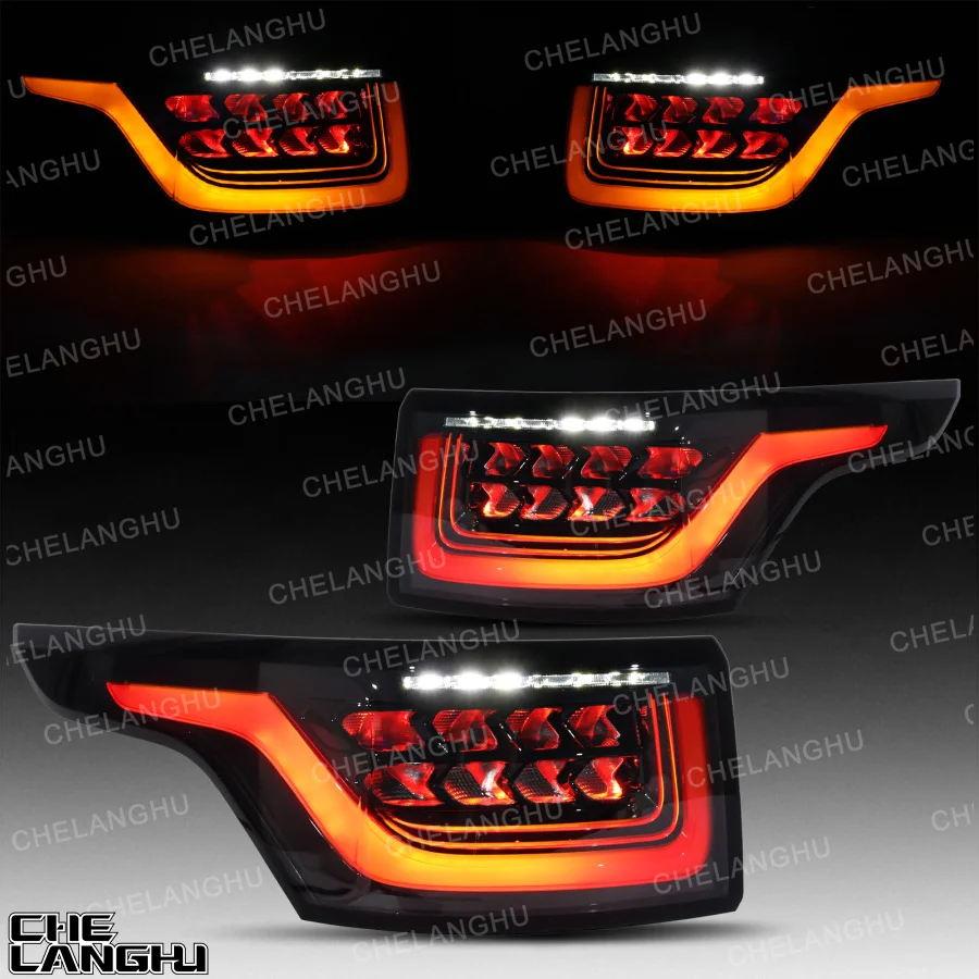 

1 Pair LED Tail Light For Land Rover Range Rover Sport 2014 2015 2016 2017 2018 2019 2020 2021 Rear Upgrade Dynamic Turn Lamp