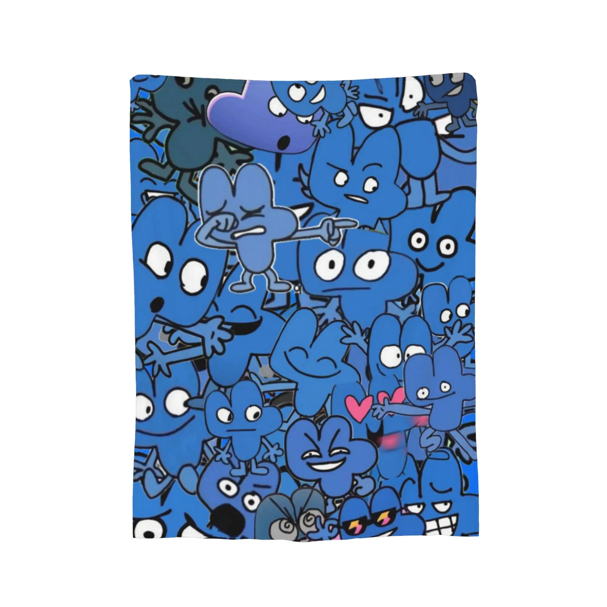 BFDI Battle for Dream Island Throw Blanket for Couch Soft Fuzzy Plush Blanket 50x60 Inch Multiple Sizes Bedspreads All Seasons