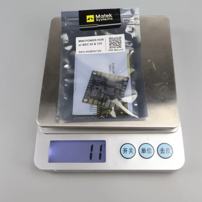 1/3 peças com bec 5v 12v para fpv qav250 zmr250 multicopter quadcopter placa de distribuição de energia matek mini hub de energia pdb