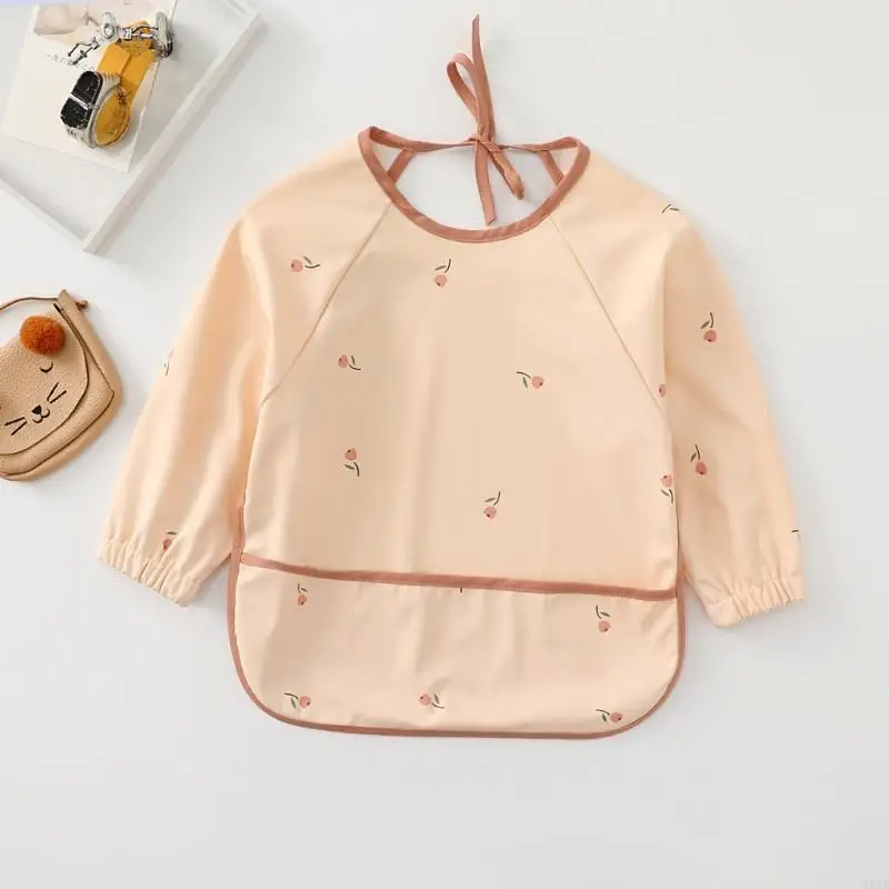 

95ae многоразовые детские мальчики, девочки, кормившие слюни для слюни, с помощью кармана еды карман