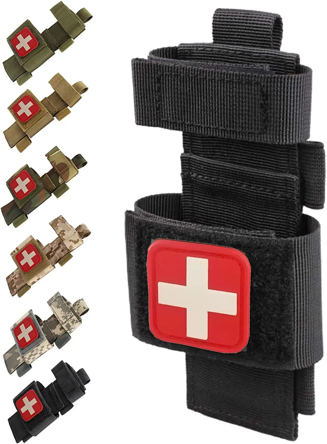 Bolsa táctica MOLLE de torniquete con soporte linterna y EDC - imagen 5