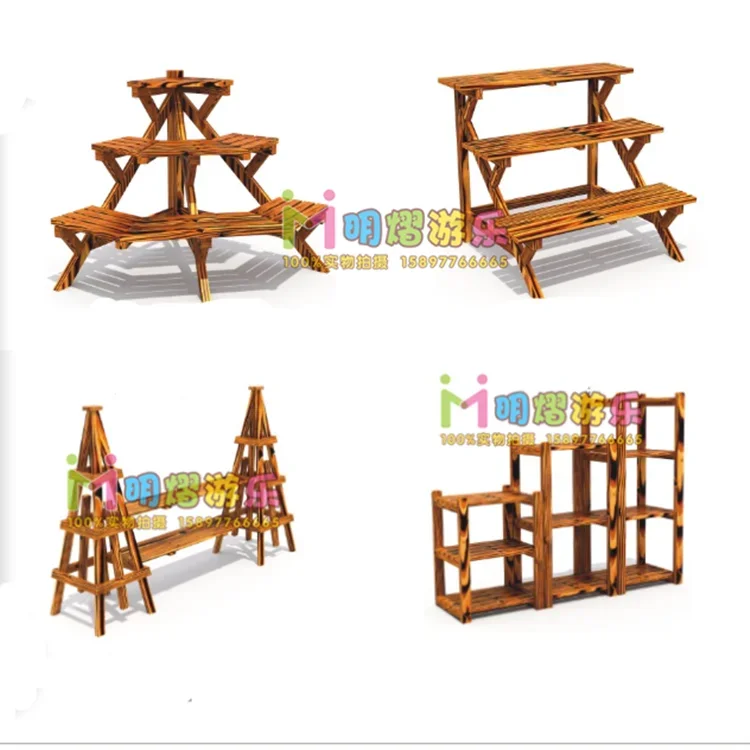 

Succulent Plant Multi-Layer Plant Rack Carbon Wood Plant Rack Indoor Flower Rack