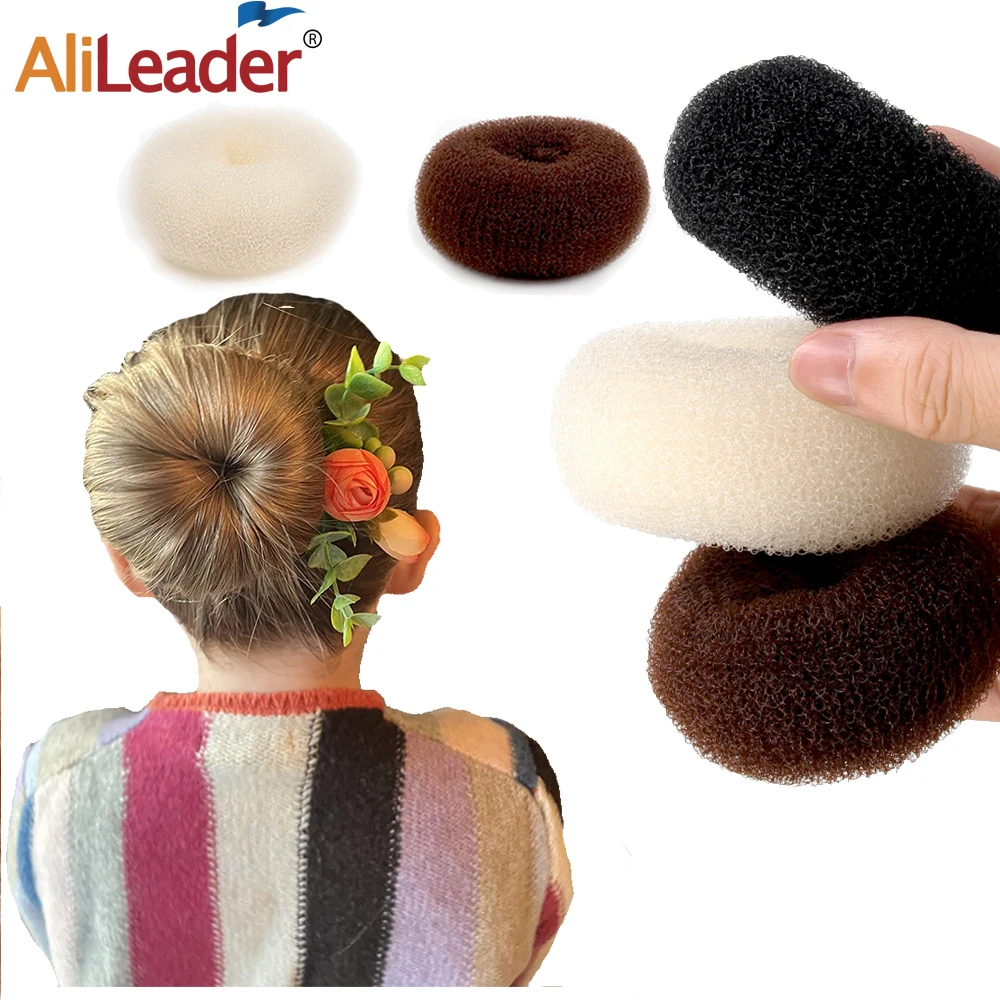 Moño de pelo de Donut para niñas pequeñas, relleno de moño Updo, fabricante de cabello, anillo de Donut mágico, moldeador de moño, accesorios