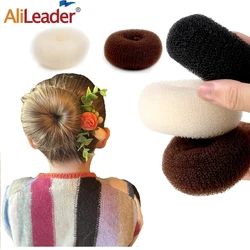 Moño de pelo de Donut para niñas pequeñas, relleno de moño Updo, fabricante de cabello, anillo de Donut mágico, moldeador de moño, accesorios profesionales para el cabello