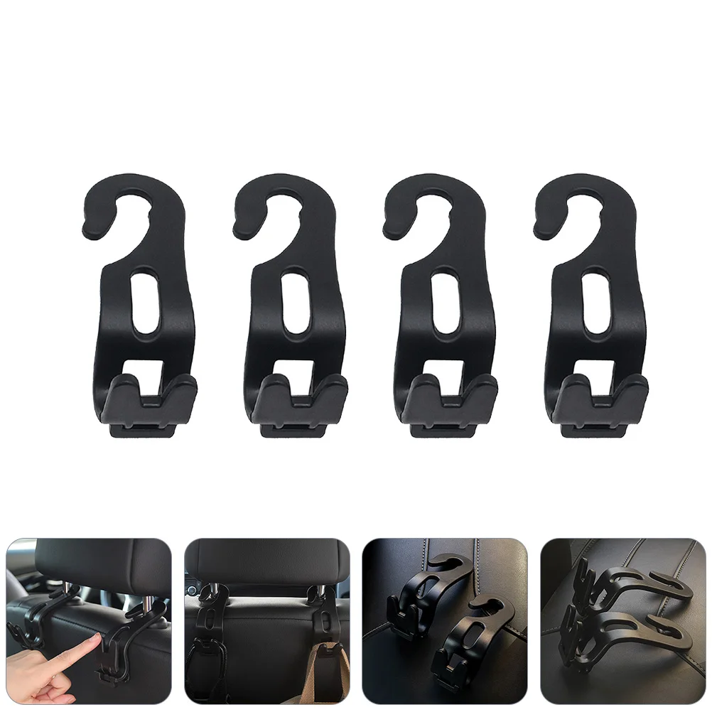 

10pcs Car Phone Holder Backseat Hook Headrest Auto Hooks Hanging Chair Plastic PP Material Storage Solution Clean Car