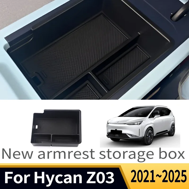

Car Accessories For Hycan Z03 2021 2022 2023 2024 2025 Center Console Armrest Interior Storage Box Multifunctional Storage Auto