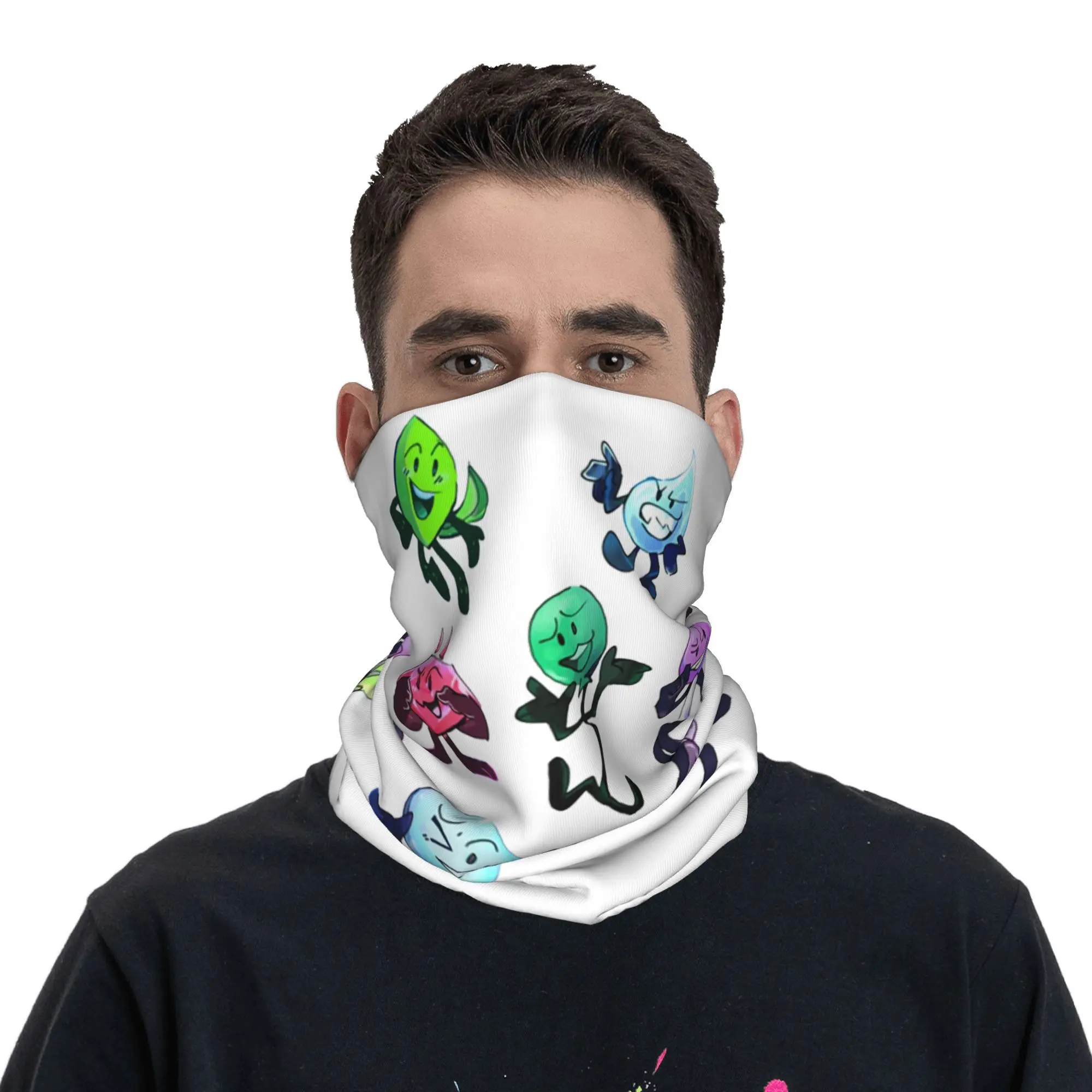 BFDI  Have Cots Bandana Neck Gaiter Printed Mask Scarf Warm Headband Outdoor Sports Unisex Adult Windproof