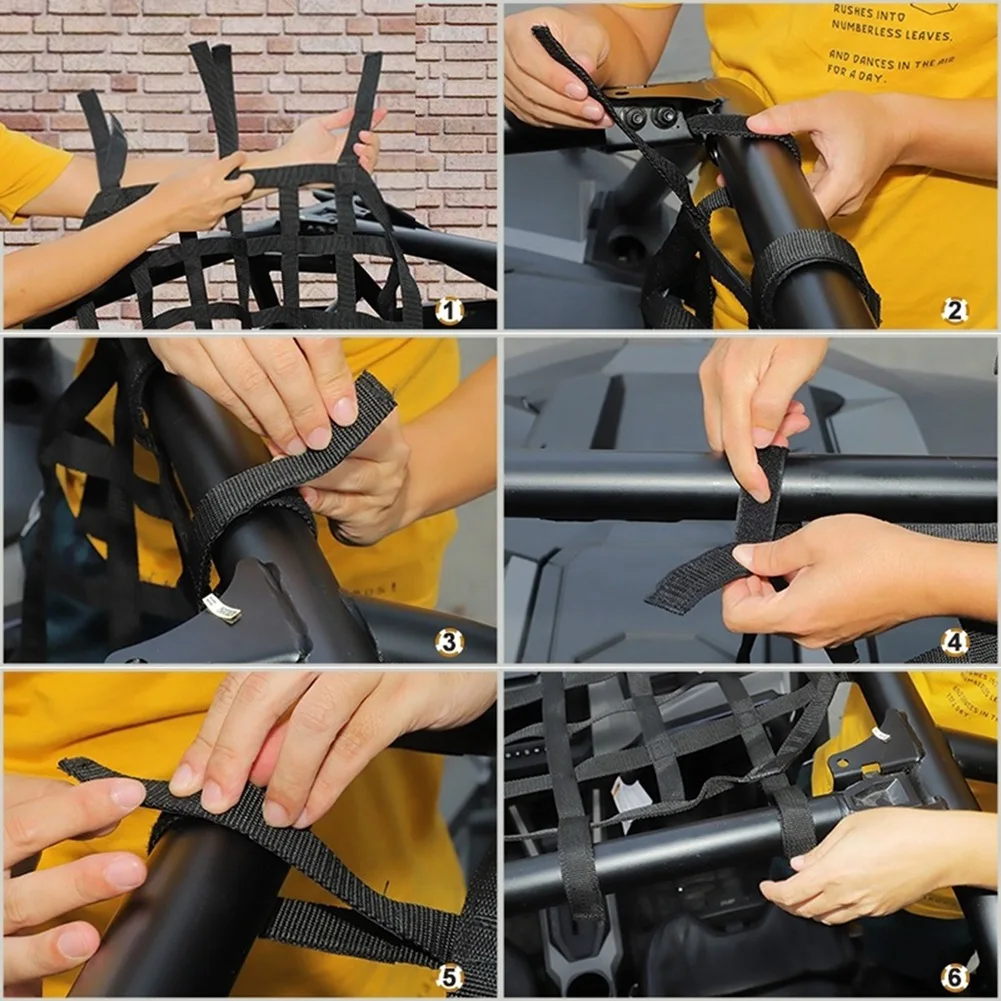 

UTV RZR Roof Safety Protective Net, RZR Mesh Cargo Net For Polaris RZR PRO XP Ultimate 2021 2022 Accessories