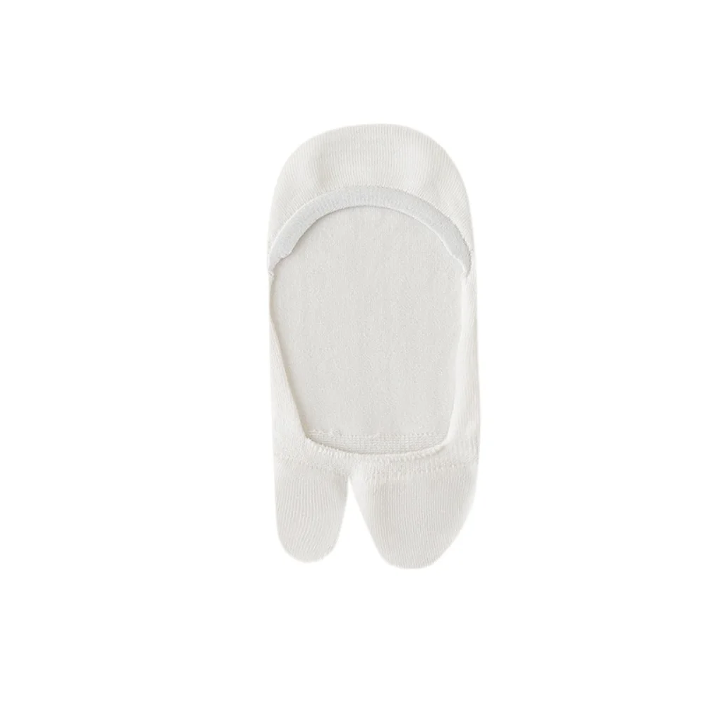 Casual Cotton Invisible Tabi Socks Low Cut Elastic Non-slip Two Toe Socks Thin Simple Separate Toe Boat Sock Spring