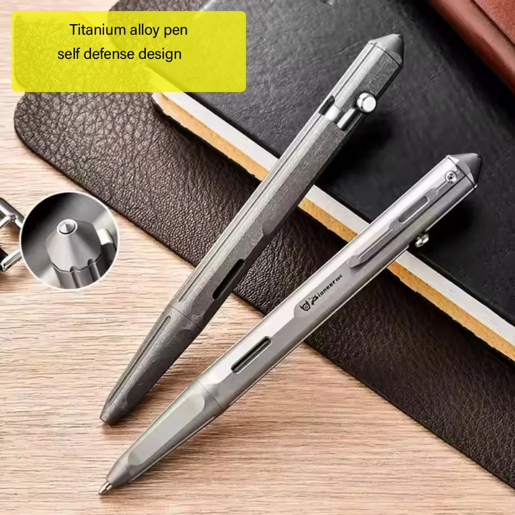 

Titanium alloy tactical pen, emergency window-breaking pen, self-defense pen for outdoor,and gift for love