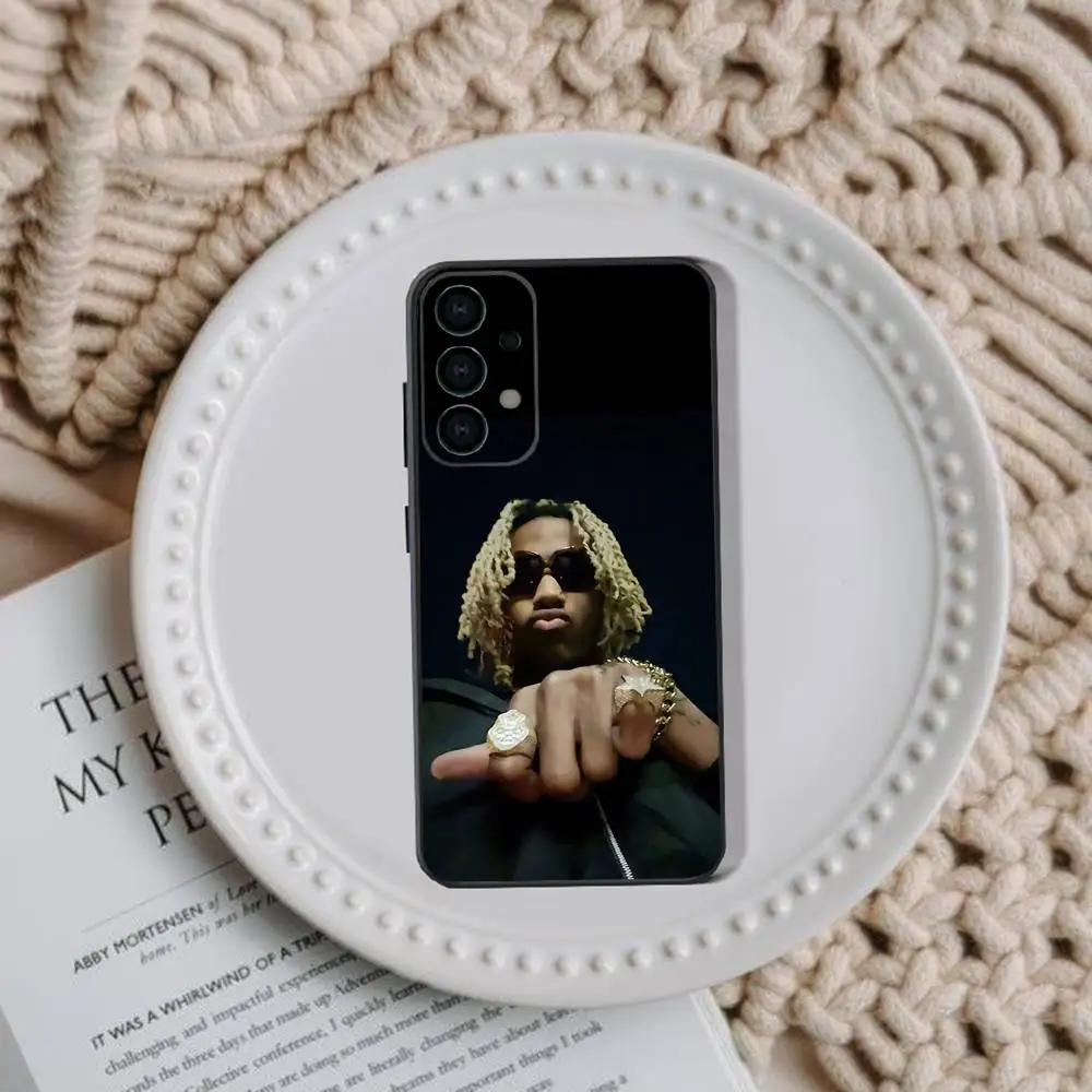 Rapper Rich A-Amiri Phone Case For Samsung Galaxy A73,31,32,72,41,53,52,71,22,5G,Note,J7,8,9 Soft Black Cover