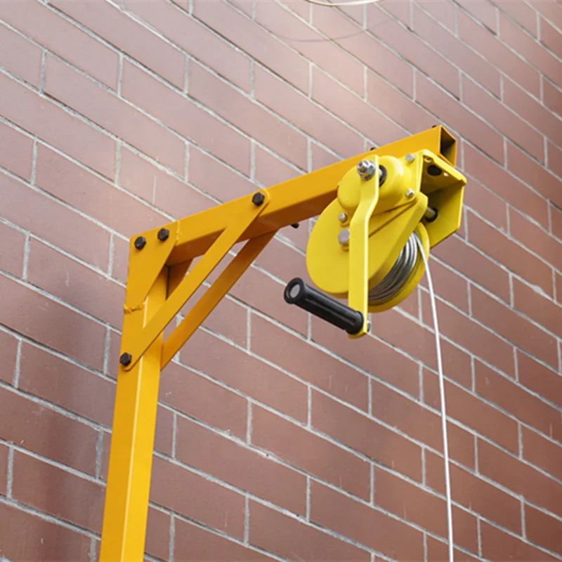 For 2021 new Stainless steel manual mini crane with self-locking winch for Air conditioner outside machine