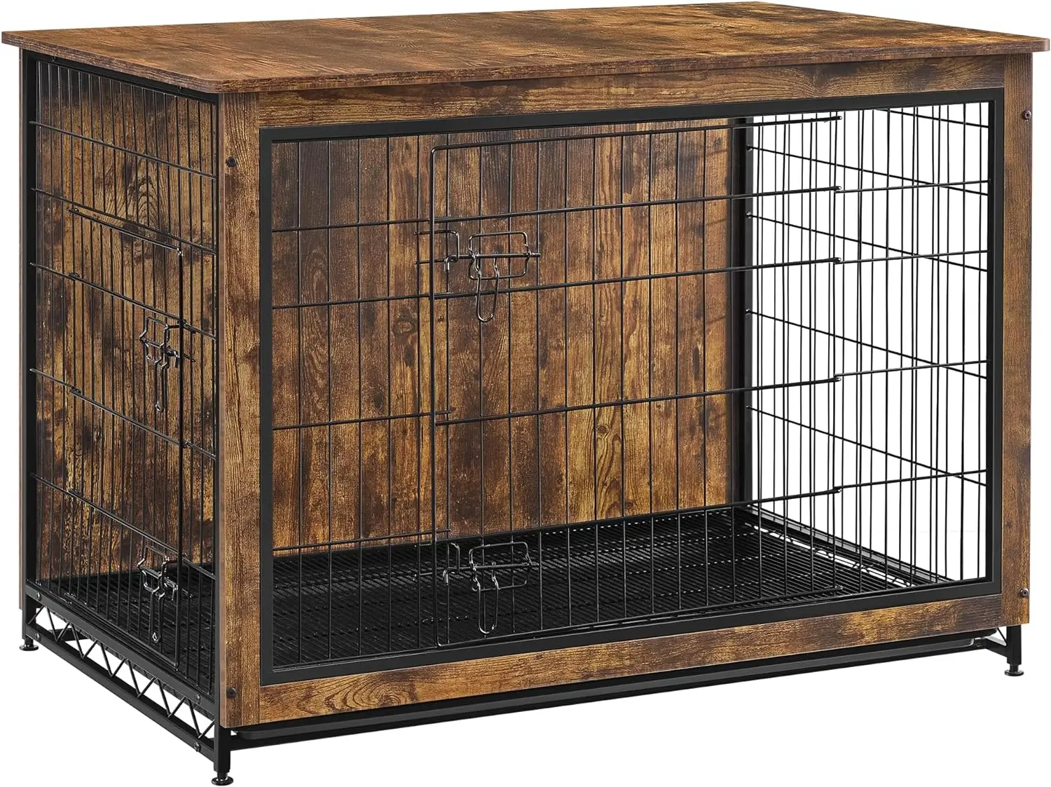 

Feandrea Dog Crate Furniture, Side End Table, Modern Kennel for Dogs Indoor up to 80 lb, Heavy-Duty Dog Cage