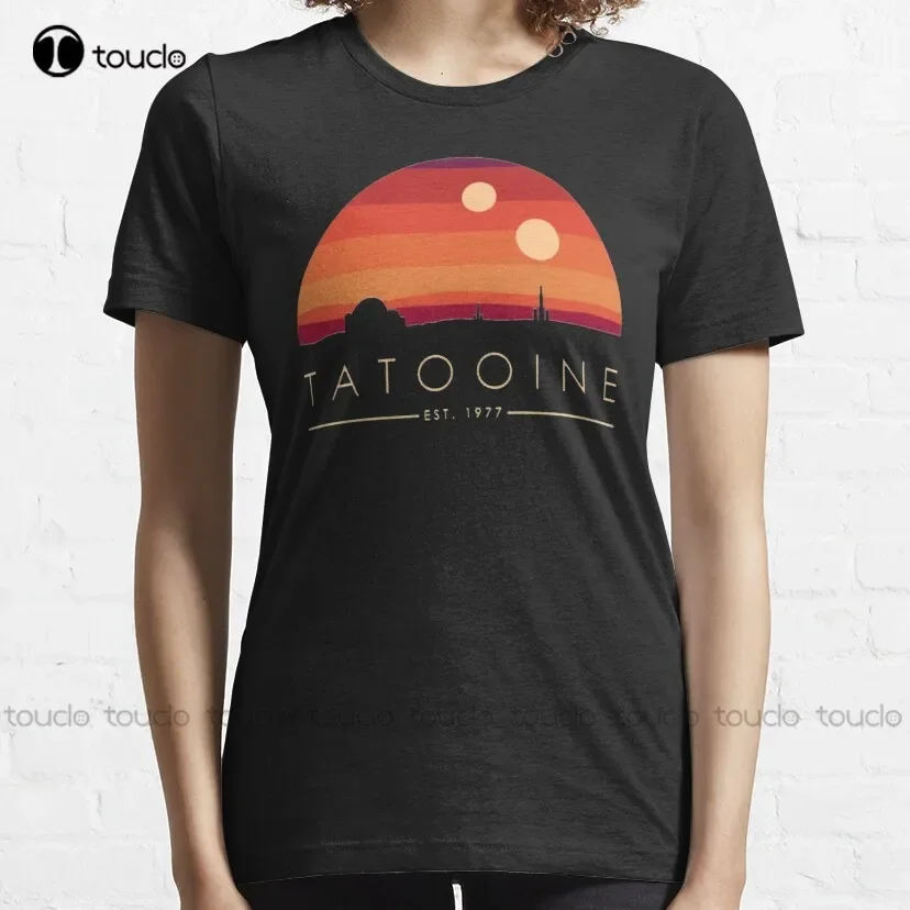 Tatooine Est 1977 Classic T-Shirt Christian Shirts For Women Custom Aldult Teen Unisex Digital Printing Tee Shirt Xs-5Xl Cotton