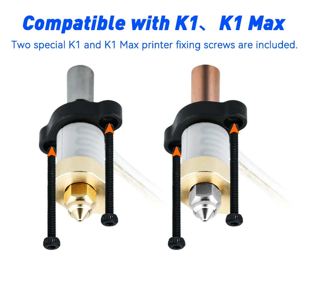 Hot End For Creality K1/K1 MAX Ceramic Heating Block Kit 300°C Updated Hotend Kit Extruder For Creality K1 Max 3D Printer Part
