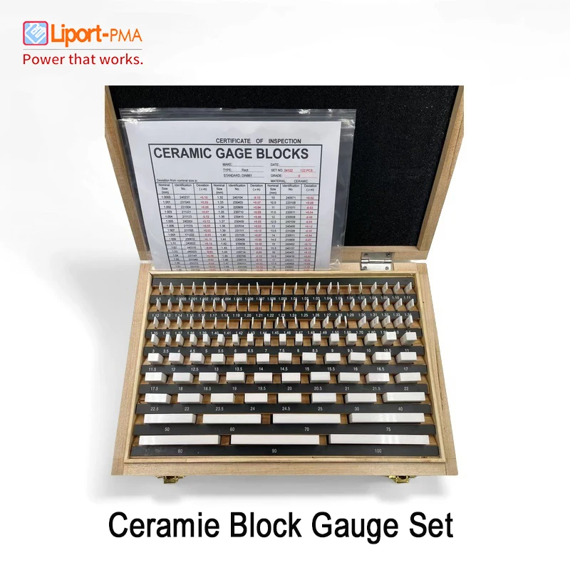 32-122pcs/set,Ceramic Rectangular Gauge Block Set,Grade 0 ,Customized Gauge,Tools for Micrometer and Caliper Inspection