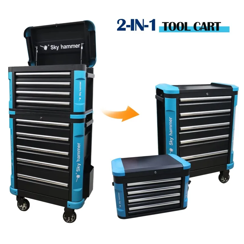 Tool Trolley With273pcsTool  Rolling Tool Cabinet Garage Storage Tool Organizer for Car Repair Heavy Duty Mobile Toolbox