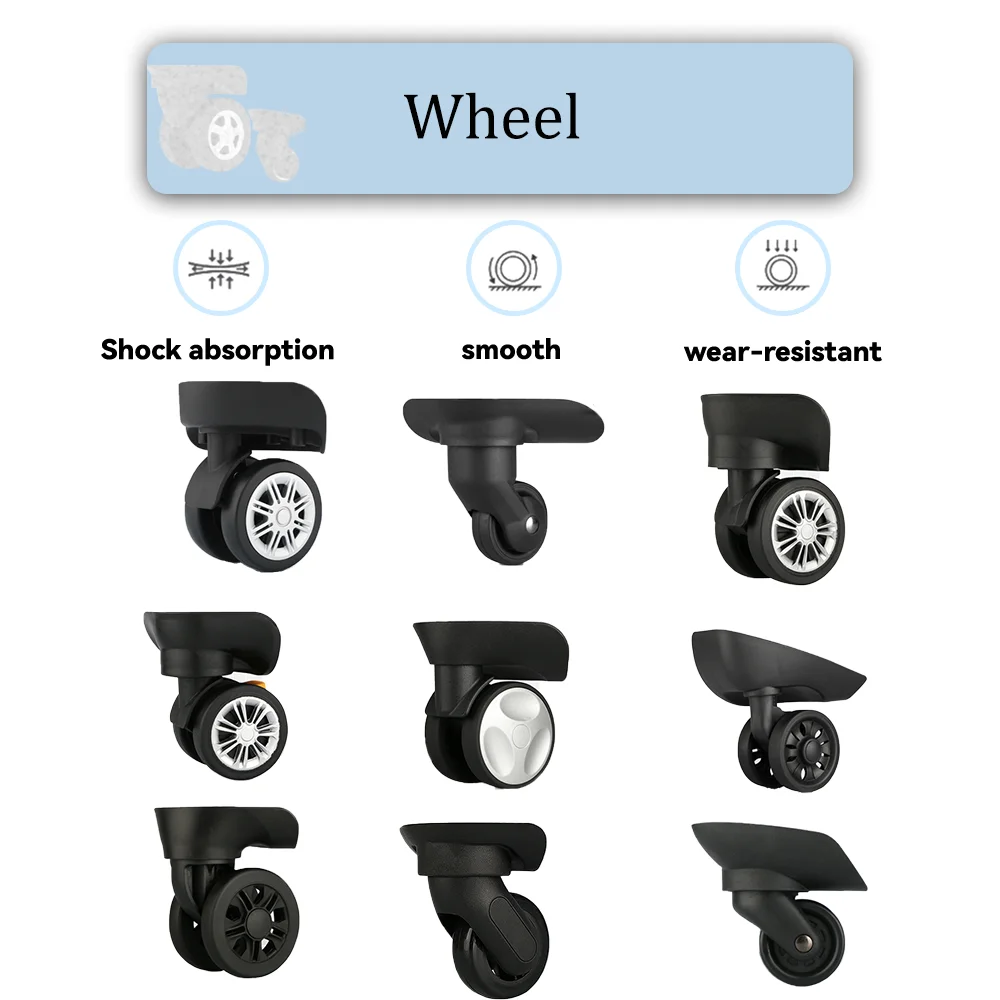 

Adapt for Samsonite Travel For France Ambassador delsey luggage wheel universal wheel pull rod travel wheels Travel Accessories