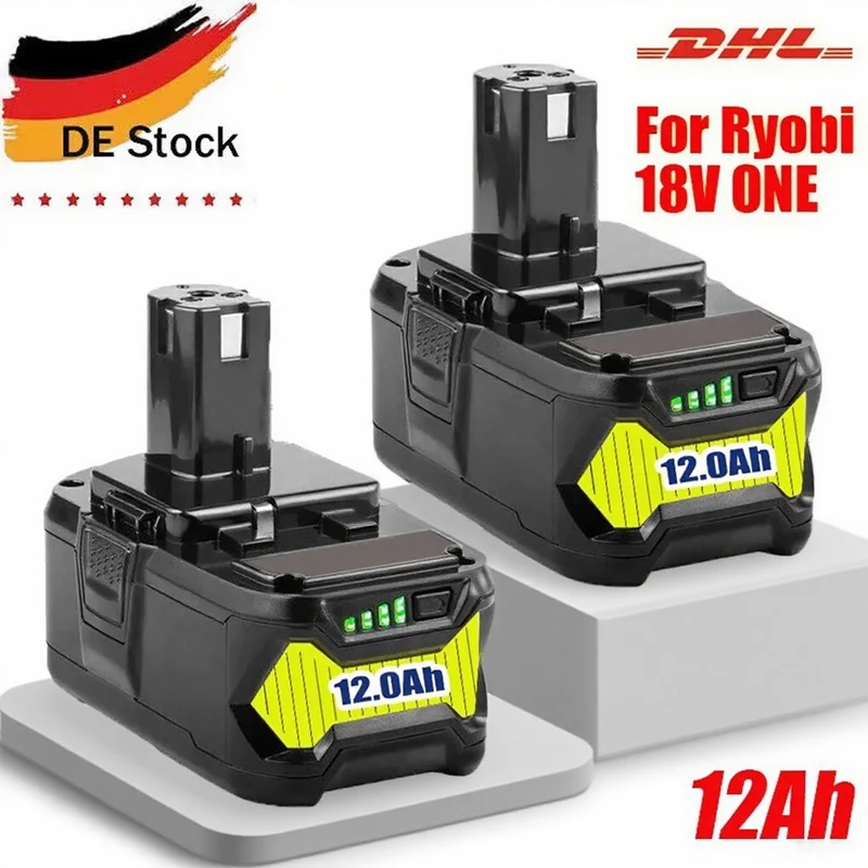 

For RYOBI P108 6Ah 18V One+ Plus Battery 18 Volt Lithium-Ion Power Tools P104 P107 RB18L50 RB18L20 P108 rechargeable batteries