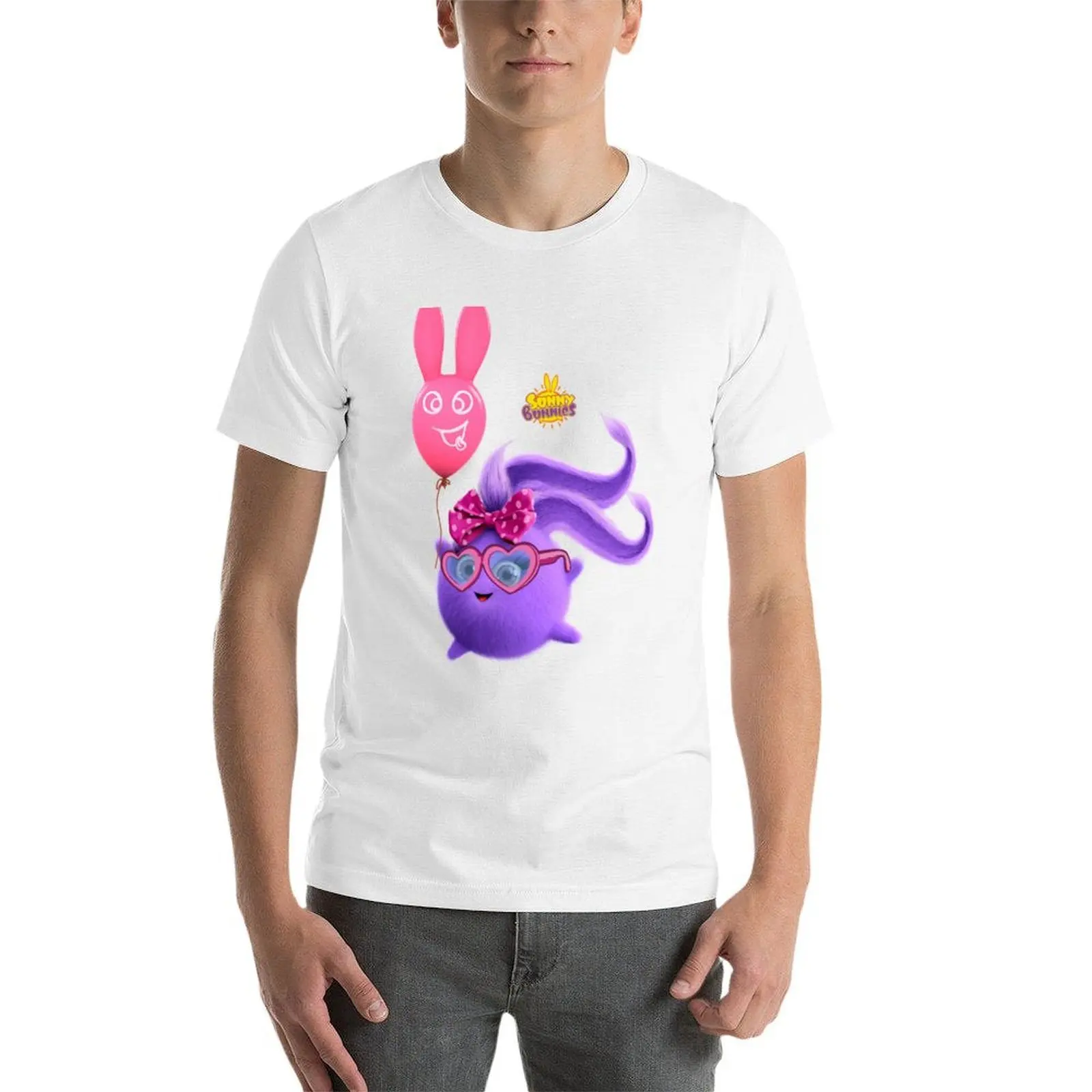 تي شيرت Sunny Bunnies - Iris' Summer Fun تي شيرت قطني حزمة تي شيرت رجالي جرافيك تي شيرت قطني تي شيرت رجالي 100% تي شيرت