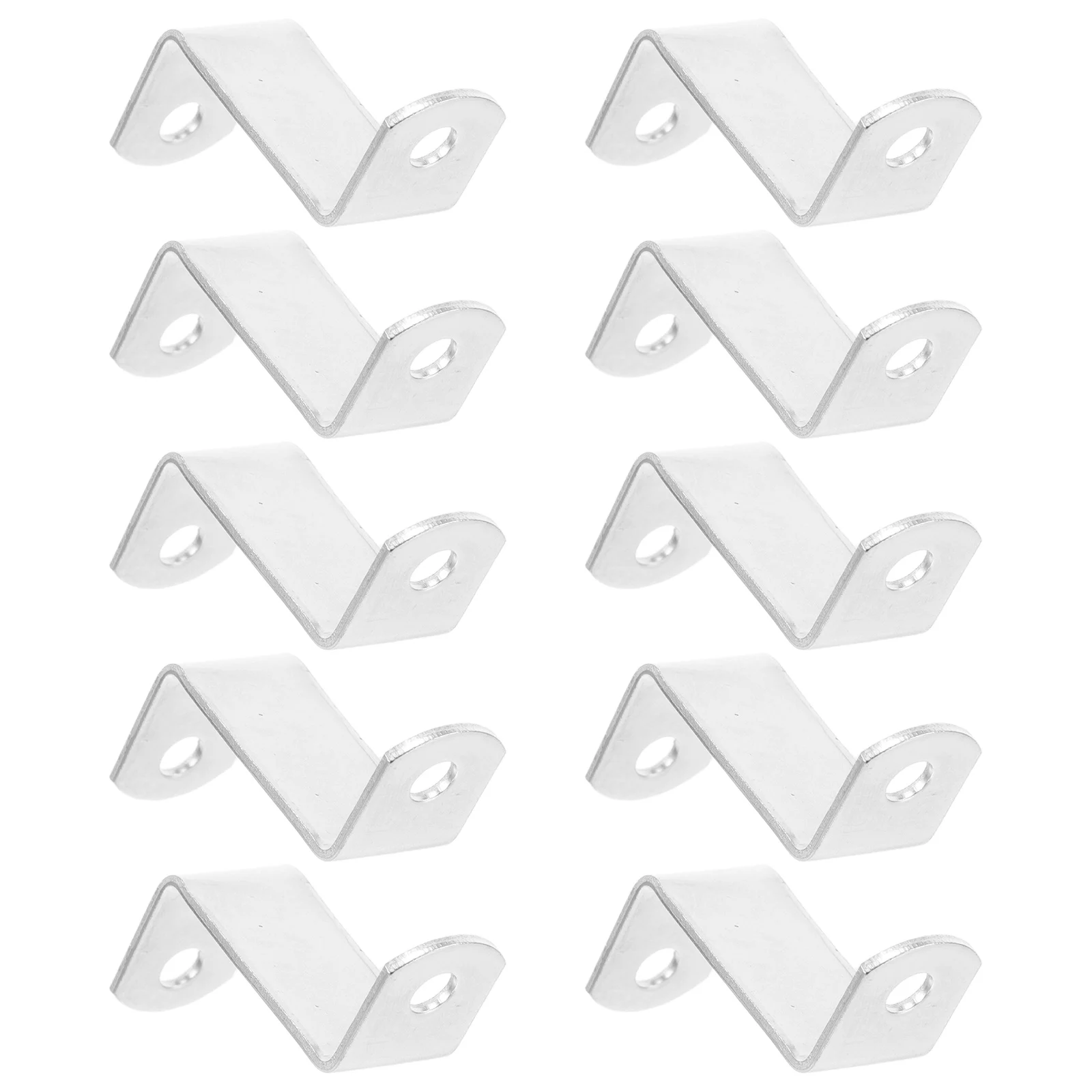 10pcs Z-Shaped Angle Clips Canvas Offset Clamps Hanging Spring Picture Frame Backing Hardware Corner Connectors For Gallery