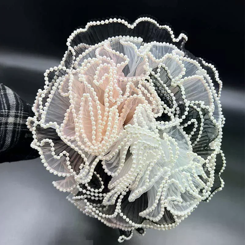 28cmx4.5M Flower Wrapping Paper Wave Yarn Florist Bouquet Packaging Lace Mesh Florist Bouquet Gift Packaging Supplies