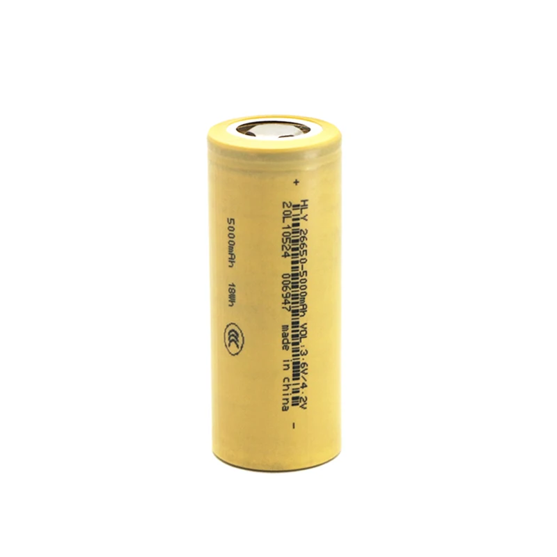 Original High Power Vapcell HLY INR 26650 5000mah CDR 15A 3.7V Rechargeable Lithium Battery For Strong Flashlight view 2
