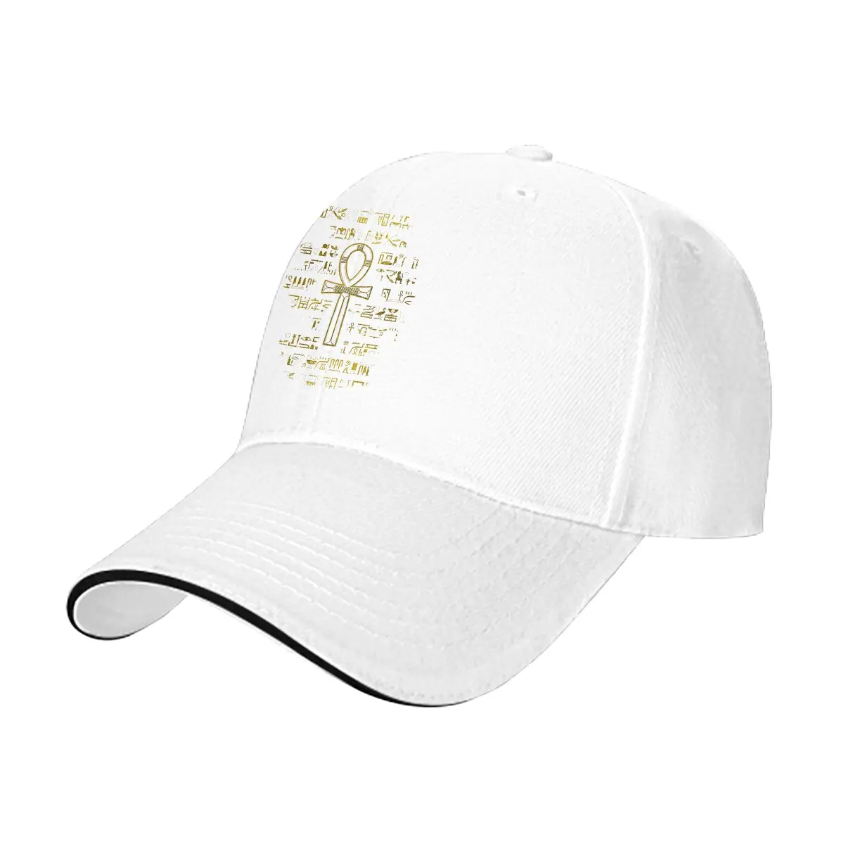 Gold Egyptian Ankh Cross Symbol Baseball Cap Men Hats Women Visor Protection Snapback Ancient Egyptian Symbol Caps