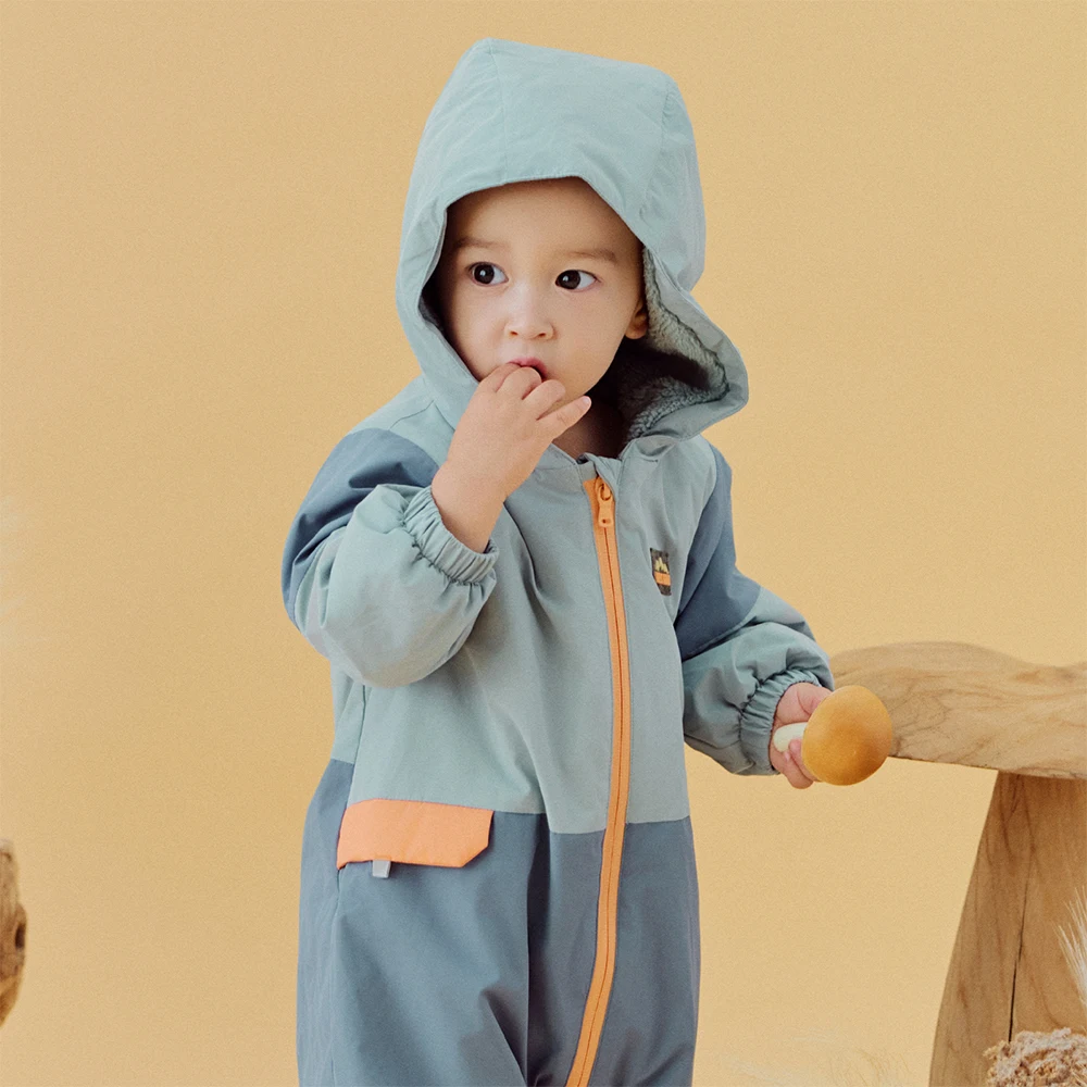 Dave Bella Baby Jumpsuit Autumn Winter Boys Girls Thicken Waterproof Set Kids Warmth Rompers Newborn Outdoor Clothing DB4252870