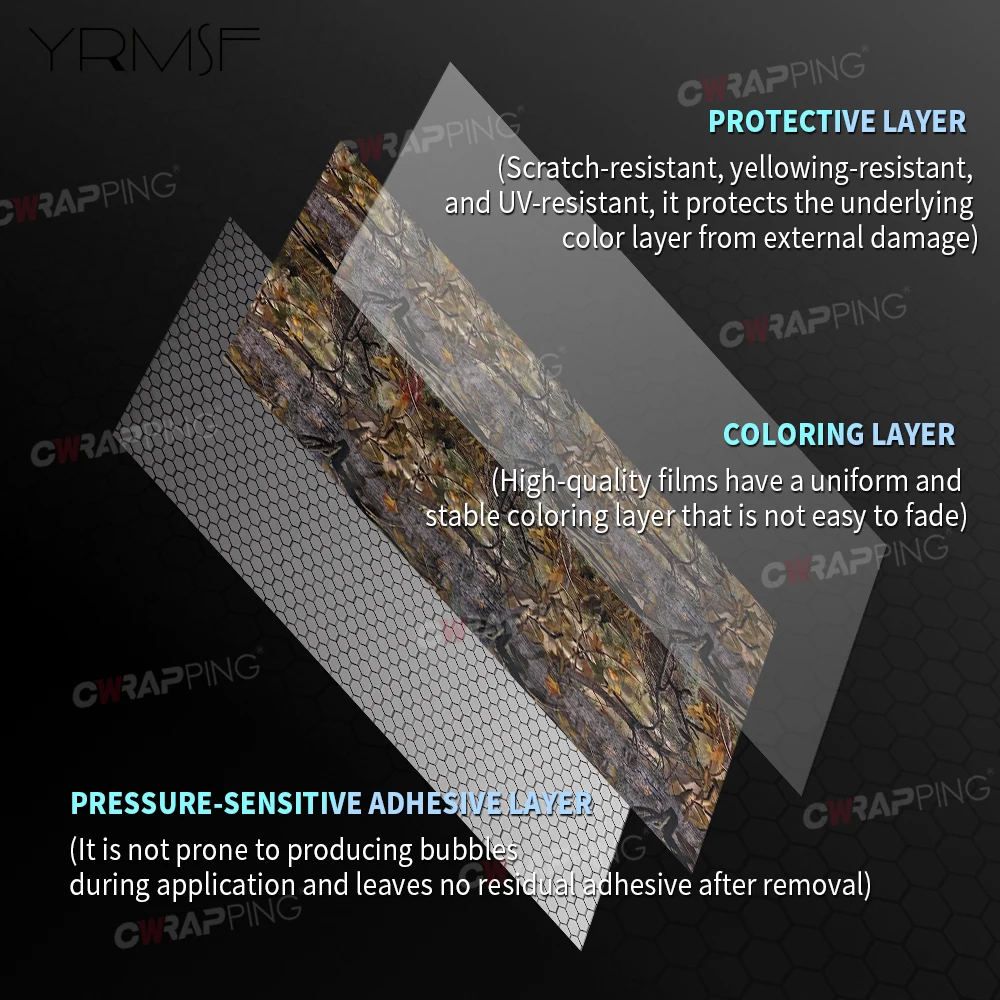 

Car Stickers Camouflage Leaves Automotive Vinyl Wrap Waterproof Auto Outdoor Accessories Off Road Woodland Self-adhesive Film