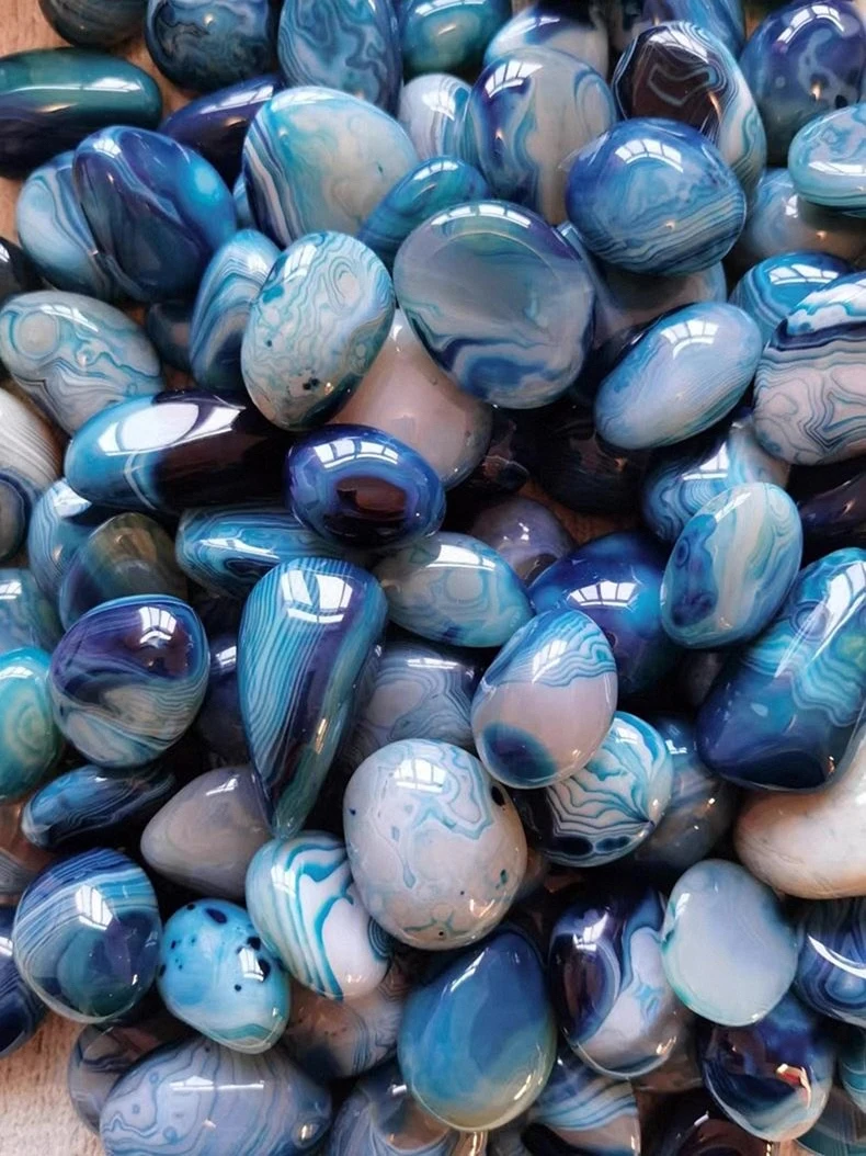 Premium Madagascar Agate Pebbles - Healing Crystals Ideal for DIY natural stone