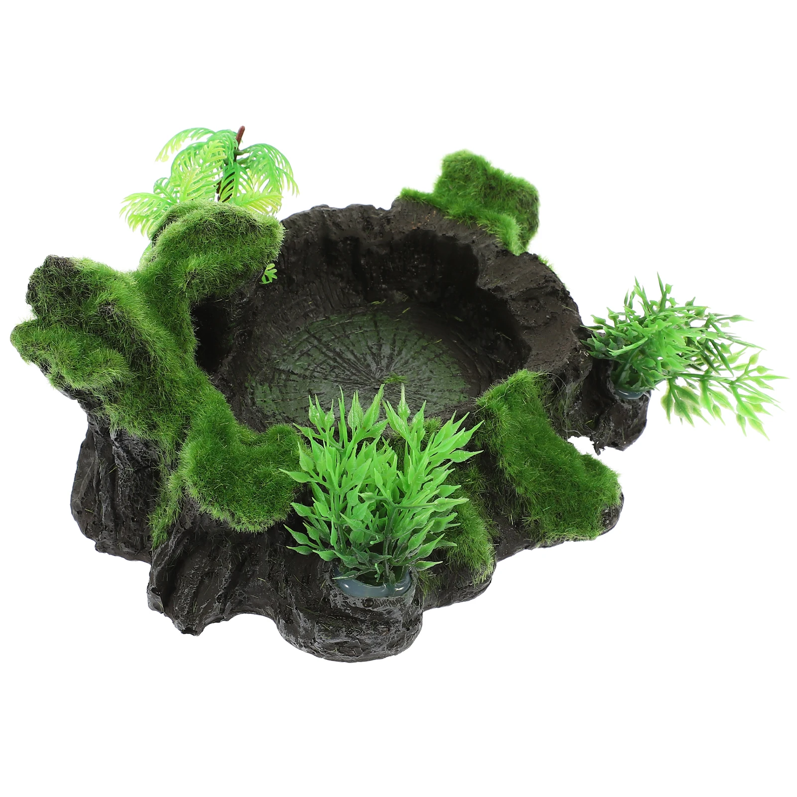 

Aquarium Decorative Food Bowl Resin Water Dish Reptile Supplies Terrarium Bowls Pet Storage Accessories Safe Non Slip Durable