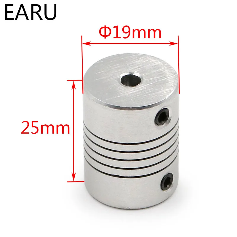 1pcs 5x8mm CNC Motor Jaw Shaft Coupler 5mm To 8mm Flexible Coupling OD 19x25mm wholesale Dropshipping 3/4/5/6/6.35/7/8/10mm