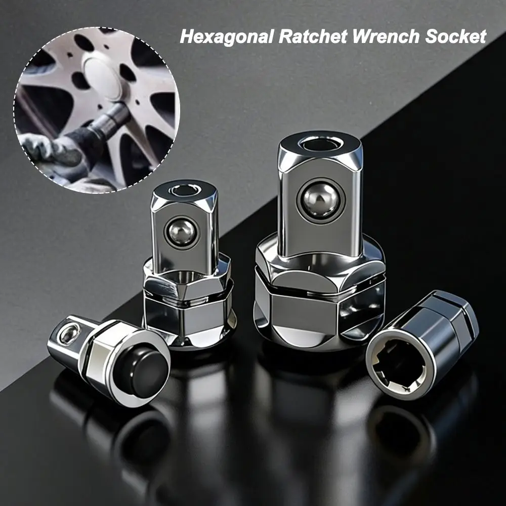 

Gifts Portable Hexagonal Ratchet Wrench Socket Adapter Multifunctional Durable Quick-release Drill Bit Concave Adapter Socket