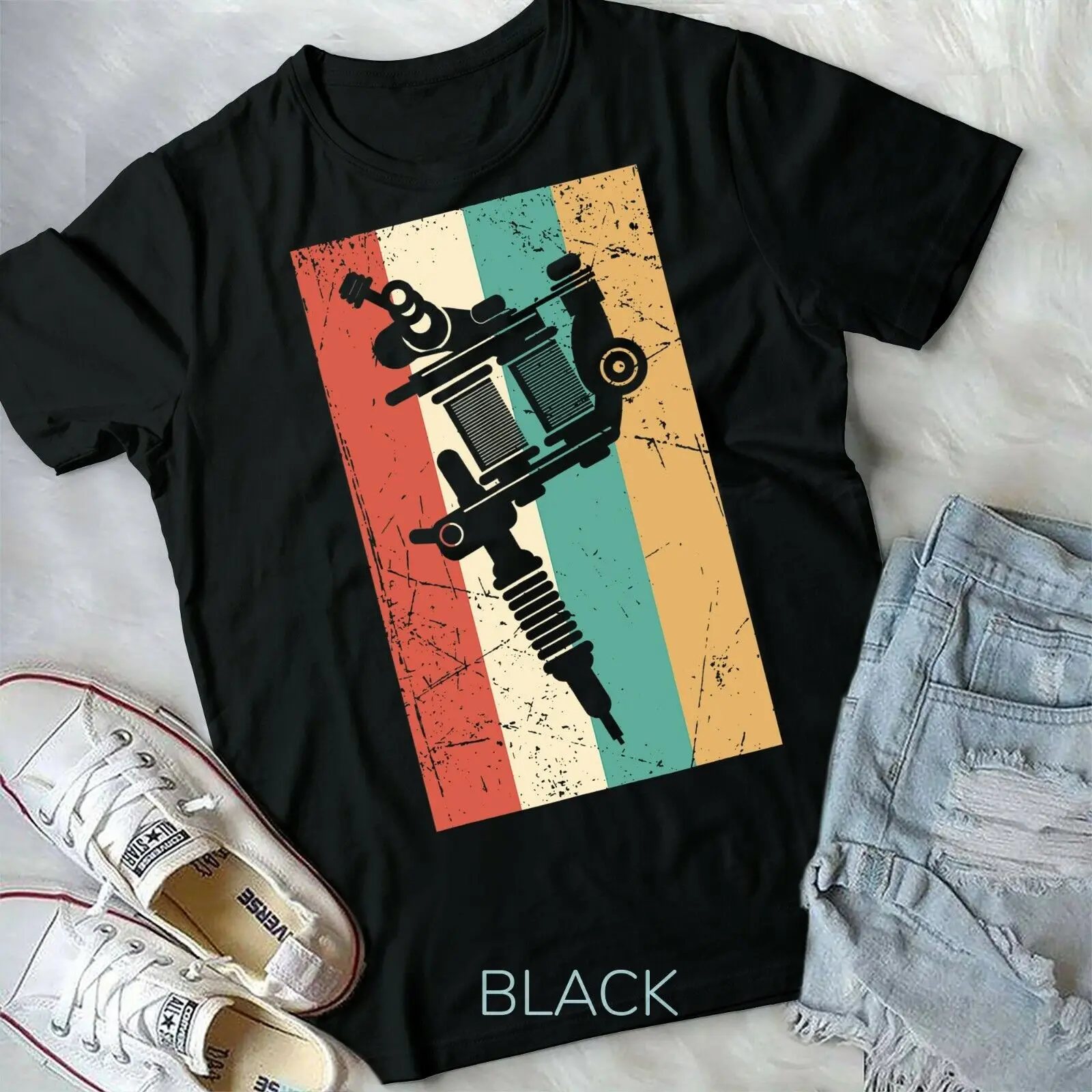 

Retro Tattoo Artist Shirt, Ink Tat Machine Tee Gift Apparel Unisex T-shirt