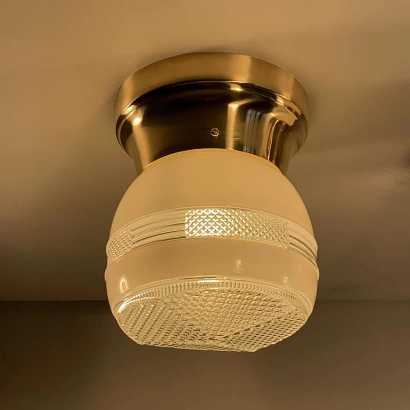 

Corridor, aisle, balcony wall lamp, kitchen and bathroom lamp, small ceiling wall lamp, copper material.