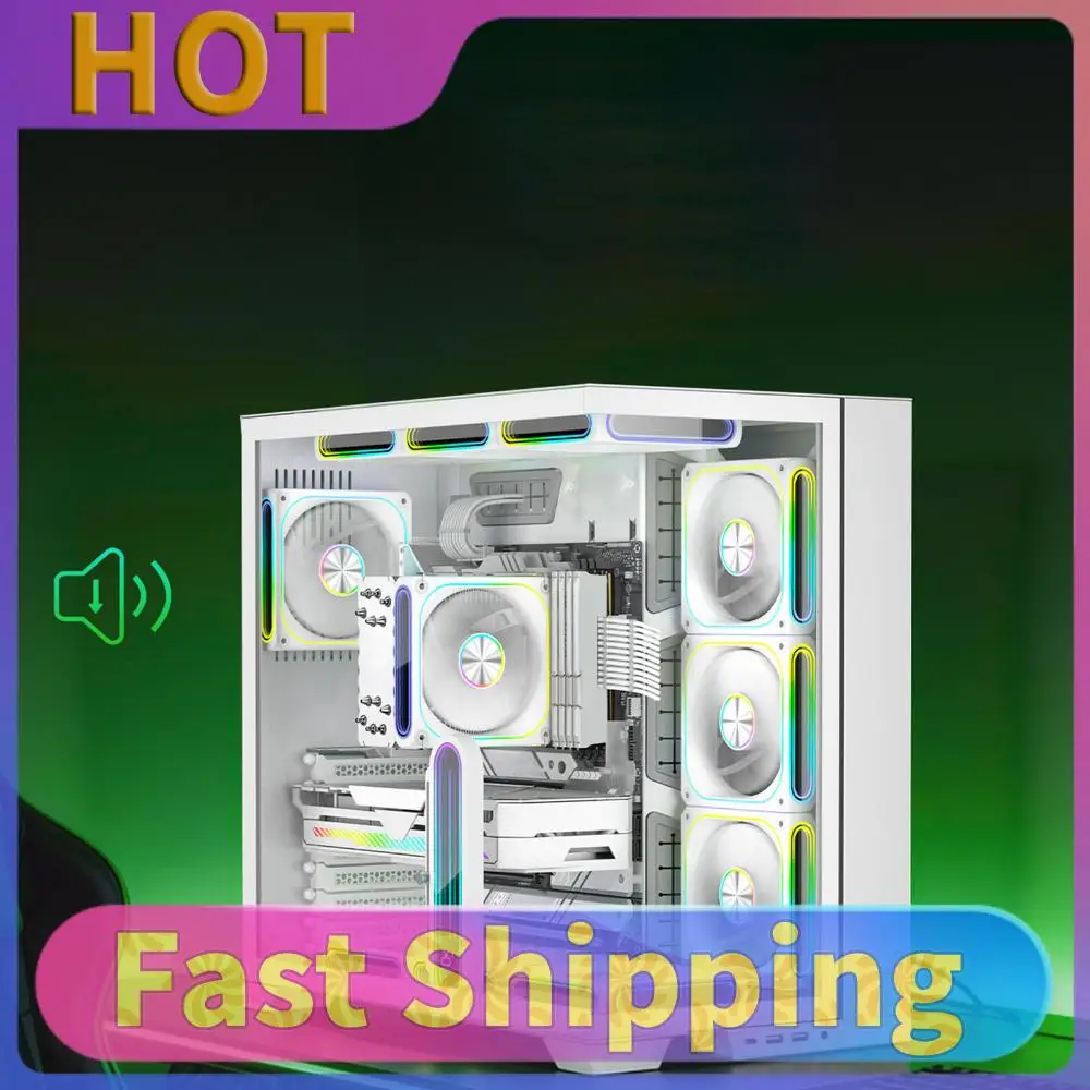 

120mm Infinite Mirror Design Case Fans ARGB Effect Low Noise Ventilador Cooler Fan Suitable for Most PC Cooling Systems