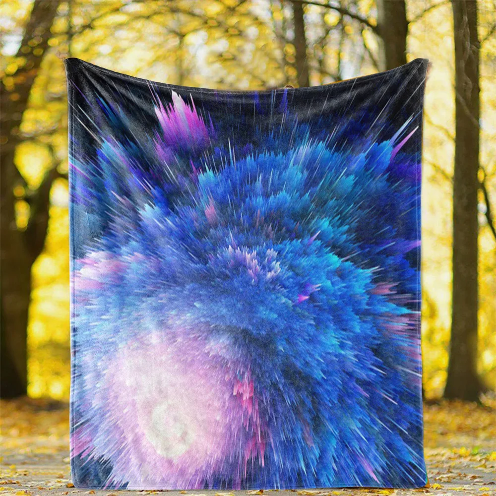 

Abstract Nebula Stars Comfy Flannel Bedspread Sofa Couch Throw Blanket Holiday Christmas Xmas Birthday Gift Drop Shipping