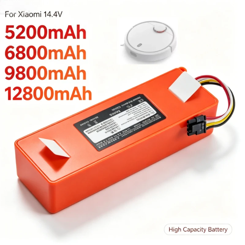 Original 14.4V Li-ion Battery Robotic Vacuum Cleaner Replacement Battery for Xiaomi Robot Roborock S50 S51 S55 Accessory Spare
