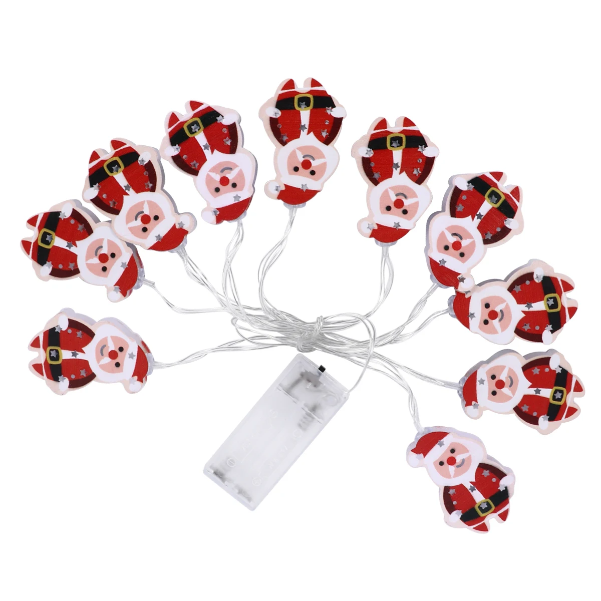 ไฟประดับ LED รูปซานตาคลอส 1 ชุด ไฟตกแต่งรูปซานตาคลอสอ้วน สำหรับตกแต่งภายในและภายนอกอาคาร ไฟประดับงานปาร์ตี้