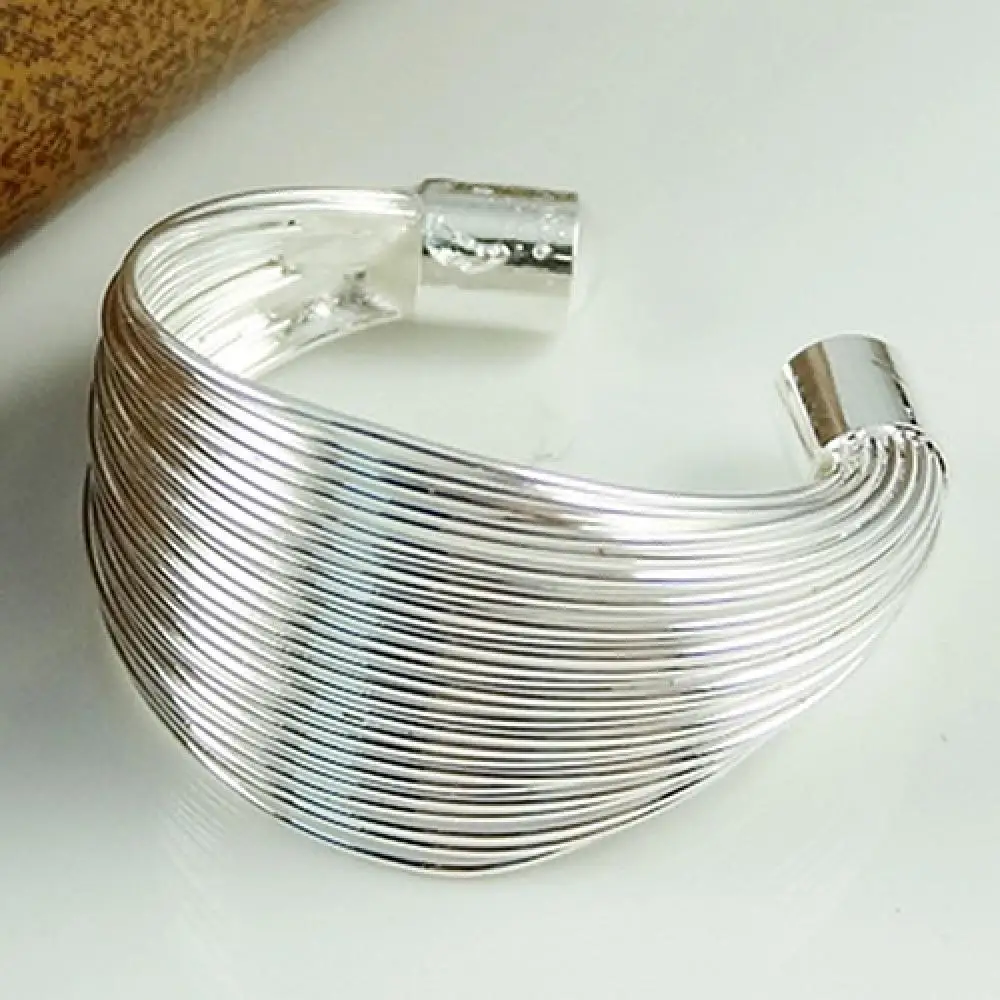 Vintage Smooth Irregular Twist Wide Ring For Women Gold Color Multilayer Wires Geometry Open Cuff Ring Jewelry Gift