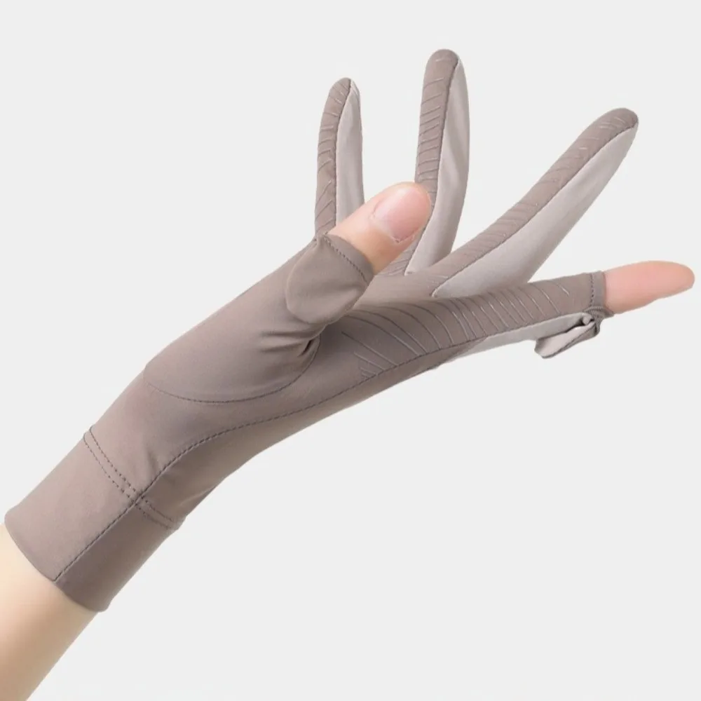 

New Non-slip Anti-UV Ice Silk Gloves Highly Elastic Breathable Riding Driving Gloves Touch Screen Sunscreen Gloves Unisex