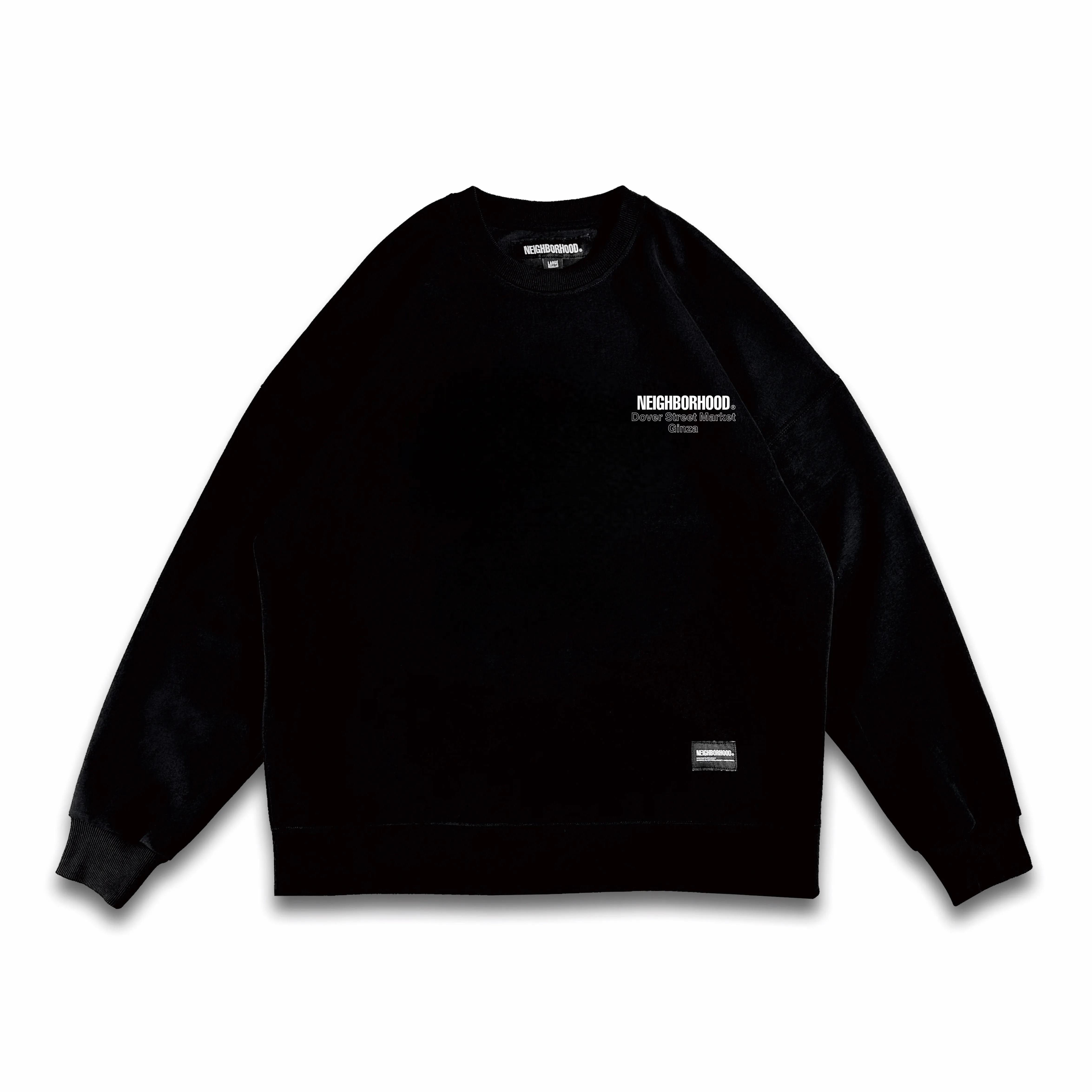 NBHD Streetwear Crew Neck Sweatshirt Unisex Oversized Japanese Style New Heavyweight Autumn Winter Pullover Print