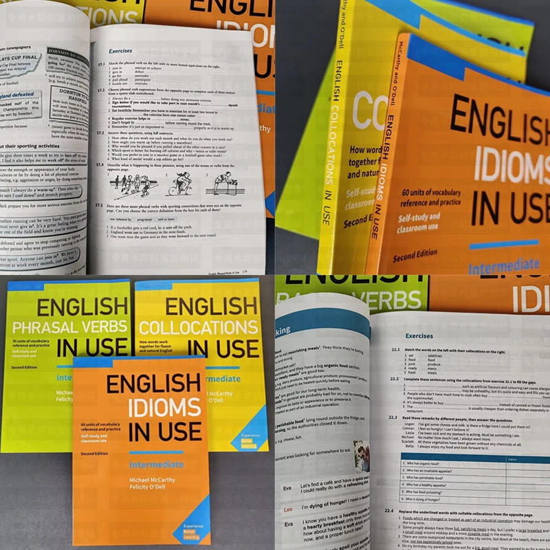 3 Book English Book Intermediate Advanced Vocabulary In Use Collocations Idioms Phrasal Verbs